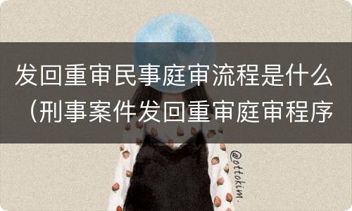 发回重审民事庭审流程是什么（刑事案件发回重审庭审程序）