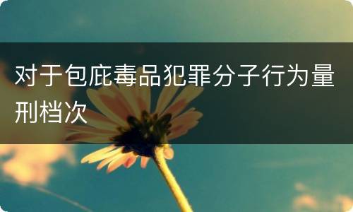 对于包庇毒品犯罪分子行为量刑档次