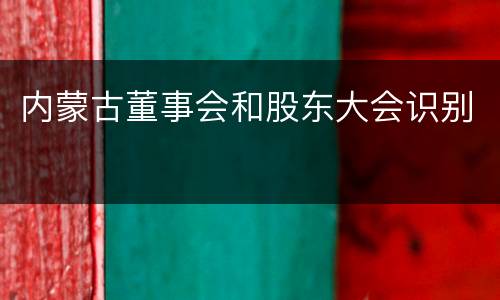 内蒙古董事会和股东大会识别