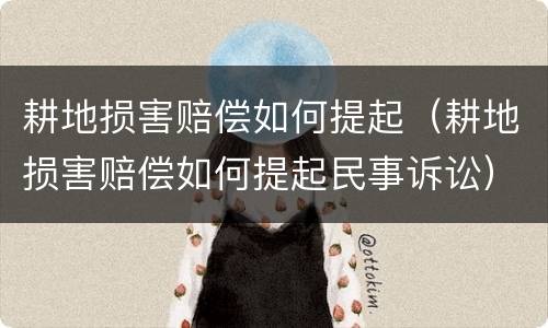 耕地损害赔偿如何提起（耕地损害赔偿如何提起民事诉讼）