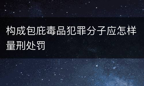构成包庇毒品犯罪分子应怎样量刑处罚