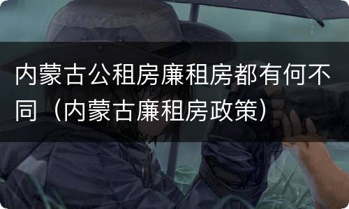 内蒙古公租房廉租房都有何不同（内蒙古廉租房政策）
