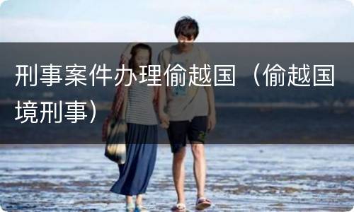 刑事案件办理偷越国（偷越国境刑事）
