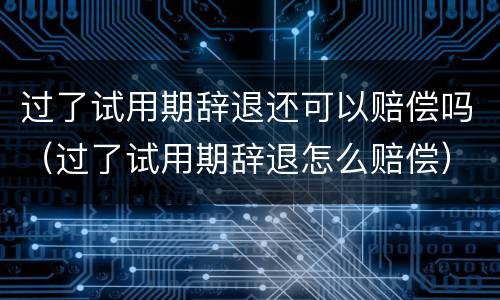 过了试用期辞退还可以赔偿吗（过了试用期辞退怎么赔偿）