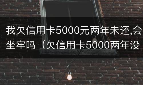 我欠信用卡5000元两年未还,会坐牢吗（欠信用卡5000两年没还）