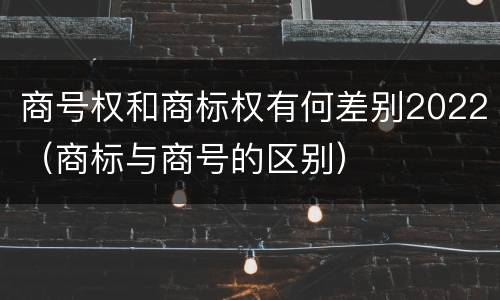 商号权和商标权有何差别2022（商标与商号的区别）