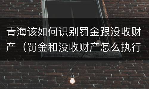 青海该如何识别罚金跟没收财产（罚金和没收财产怎么执行）