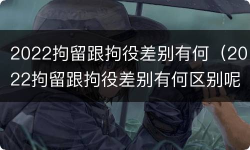 2022拘留跟拘役差别有何（2022拘留跟拘役差别有何区别呢）