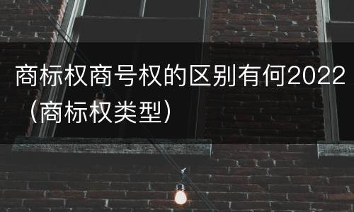 商标权商号权的区别有何2022（商标权类型）