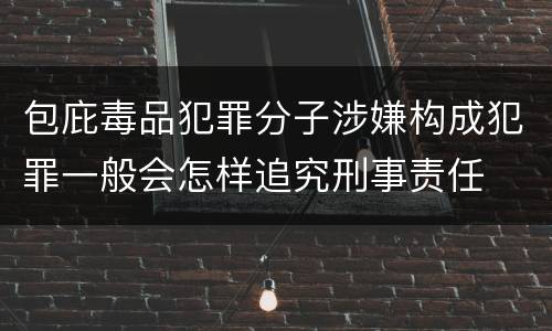 包庇毒品犯罪分子涉嫌构成犯罪一般会怎样追究刑事责任