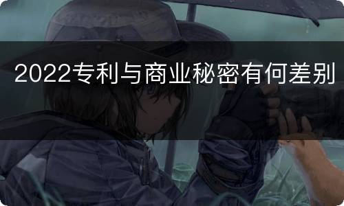 2022专利与商业秘密有何差别