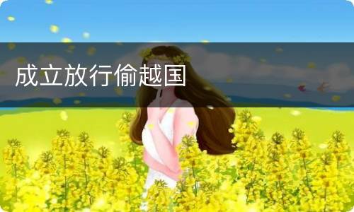 成立放行偷越国