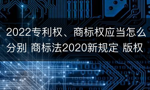 2022专利权、商标权应当怎么分别 商标法2020新规定 版权
