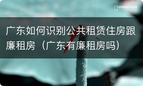 广东如何识别公共租赁住房跟廉租房（广东有廉租房吗）