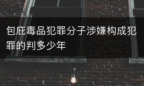 包庇毒品犯罪分子涉嫌构成犯罪的判多少年