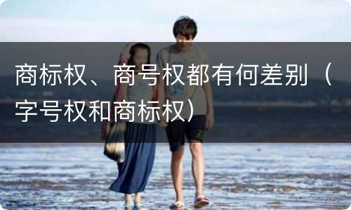 商标权、商号权都有何差别（字号权和商标权）