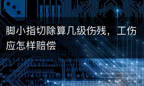 脚小指切除算几级伤残，工伤应怎样赔偿