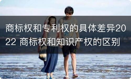 商标权和专利权的具体差异2022 商标权和知识产权的区别