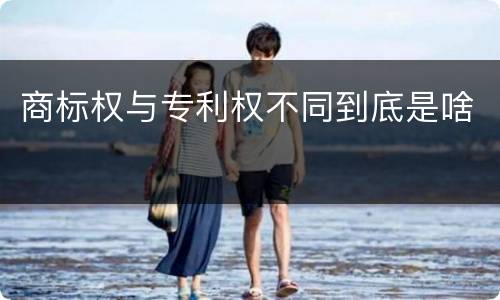商标权与专利权不同到底是啥