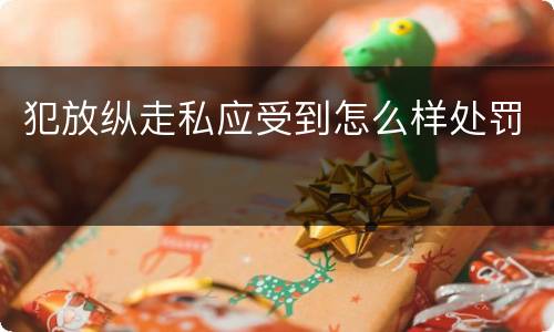 犯放纵走私应受到怎么样处罚