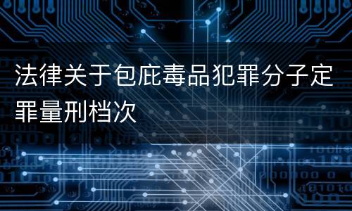 法律关于包庇毒品犯罪分子定罪量刑档次