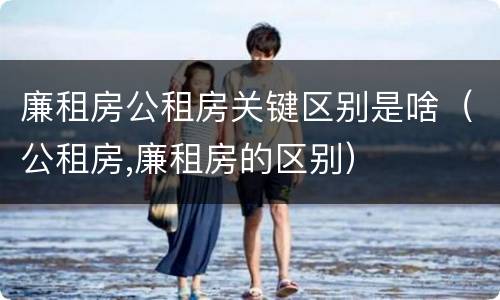 廉租房公租房关键区别是啥（公租房,廉租房的区别）