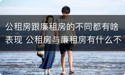 公租房跟廉租房的不同都有啥表现 公租房与廉租房有什么不同