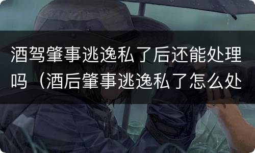 酒驾肇事逃逸私了后还能处理吗（酒后肇事逃逸私了怎么处罚）