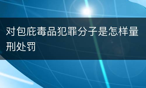 对包庇毒品犯罪分子是怎样量刑处罚