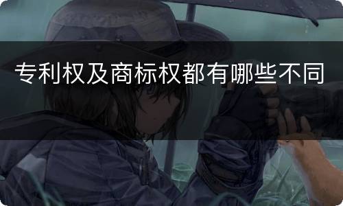 专利权及商标权都有哪些不同