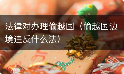 法律对办理偷越国（偷越国边境违反什么法）