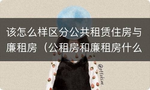 该怎么样区分公共租赁住房与廉租房（公租房和廉租房什么意思）