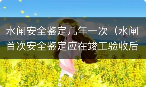 水闸安全鉴定几年一次（水闸首次安全鉴定应在竣工验收后多少年内进行）