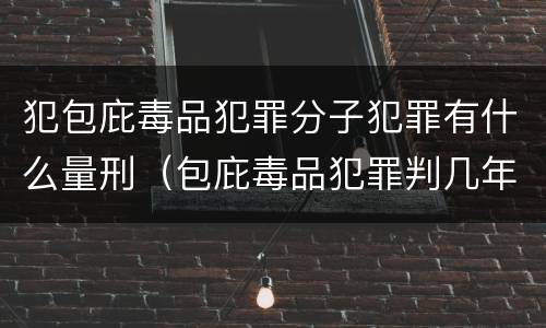 犯包庇毒品犯罪分子犯罪有什么量刑（包庇毒品犯罪判几年）
