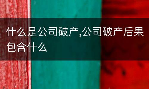 什么是公司破产,公司破产后果包含什么
