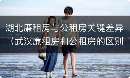 湖北廉租房与公租房关键差异（武汉廉租房和公租房的区别）