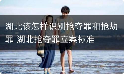 湖北该怎样识别抢夺罪和抢劫罪 湖北抢夺罪立案标准