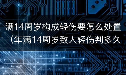 满14周岁构成轻伤要怎么处置（年满14周岁致人轻伤判多久）