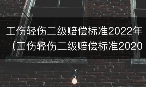 工伤轻伤二级赔偿标准2022年（工伤轻伤二级赔偿标准2020）