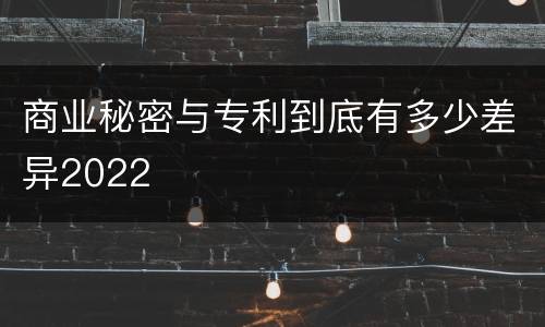 商业秘密与专利到底有多少差异2022