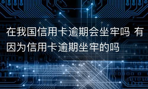 在我国信用卡逾期会坐牢吗 有因为信用卡逾期坐牢的吗