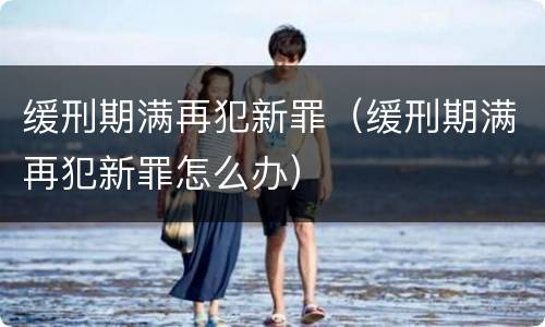 缓刑期满再犯新罪（缓刑期满再犯新罪怎么办）