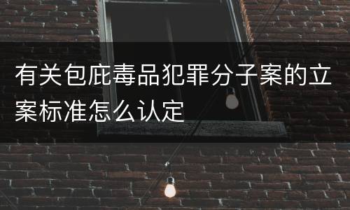 有关包庇毒品犯罪分子案的立案标准怎么认定