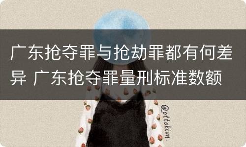 广东抢夺罪与抢劫罪都有何差异 广东抢夺罪量刑标准数额