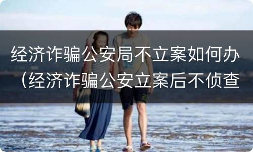 经济诈骗公安局不立案如何办（经济诈骗公安立案后不侦查）