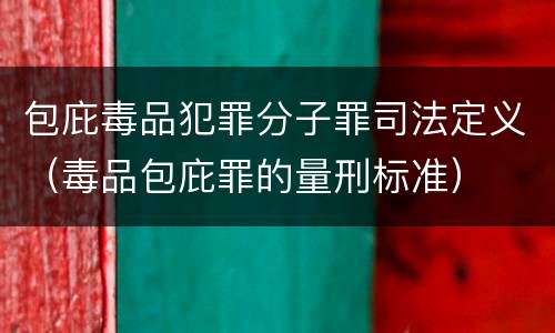包庇毒品犯罪分子罪司法定义（毒品包庇罪的量刑标准）