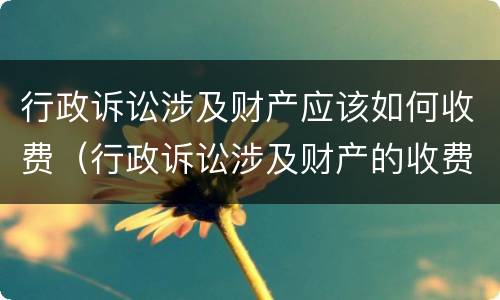 行政诉讼涉及财产应该如何收费（行政诉讼涉及财产的收费标准）