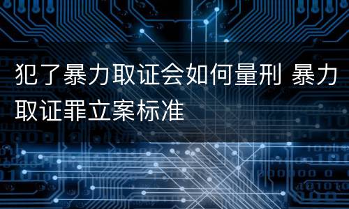 犯了暴力取证会如何量刑 暴力取证罪立案标准
