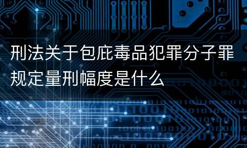 刑法关于包庇毒品犯罪分子罪规定量刑幅度是什么