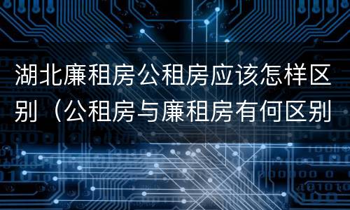 湖北廉租房公租房应该怎样区别（公租房与廉租房有何区别）